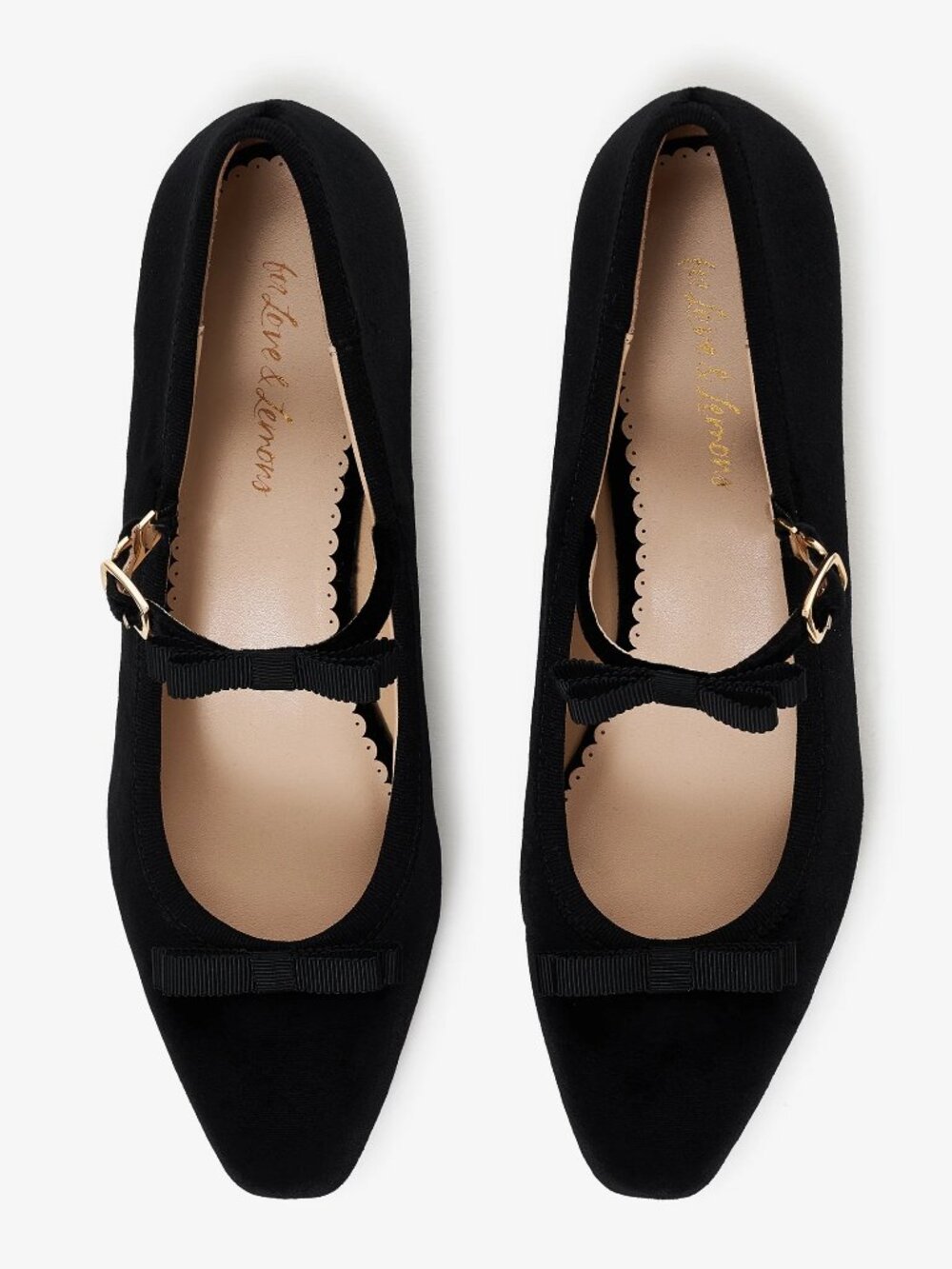 For Love & Lemons Lucia Velvet Mary Jane - Black - US 6